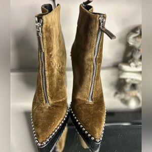 Alexander Wang Velvet Booties.
